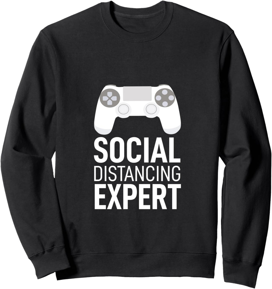 Social Distancing Expert Konsole Video Game Spieler Zockerin Sweatshirt