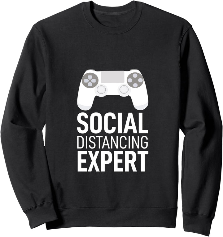 Social Distancing Expert Konsole Video Game Spieler Zockerin Sweatshirt