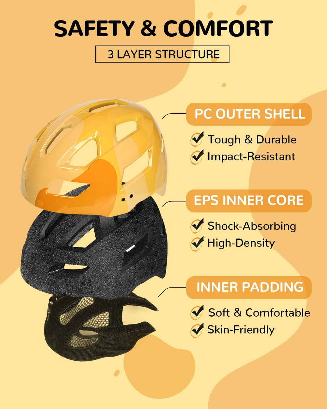 FUNWICT Kinder Fahrradhelm für Mädchen Jungen, Verstellbarer Kinderhelm Radhelm Skaterhelm Sporthelm