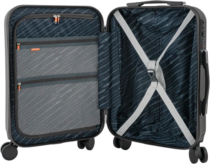 ITACA - Trolley Handgepäck Cabin Trolley Koffer Reisekoffer Hartschalenkoffer mit Zahlenschloss - Ka