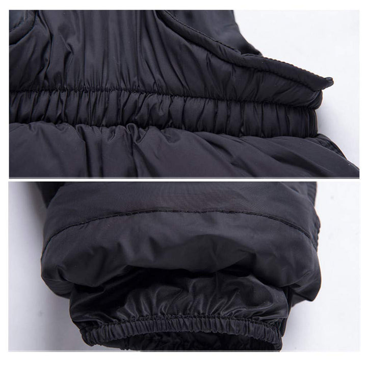 Kinder Daunenjacke Schneeanzug mit Künstliches Fell Kaputze Bekleidungsset Mädchen Jungen Verdickte