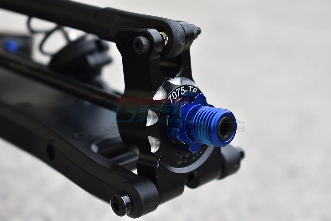 Aluminium 7075-T6 Rear Knuckle Arms for Traxxas 1/8 4WD Sledge Monster Truck 95076-4 - 6Pc Set Black