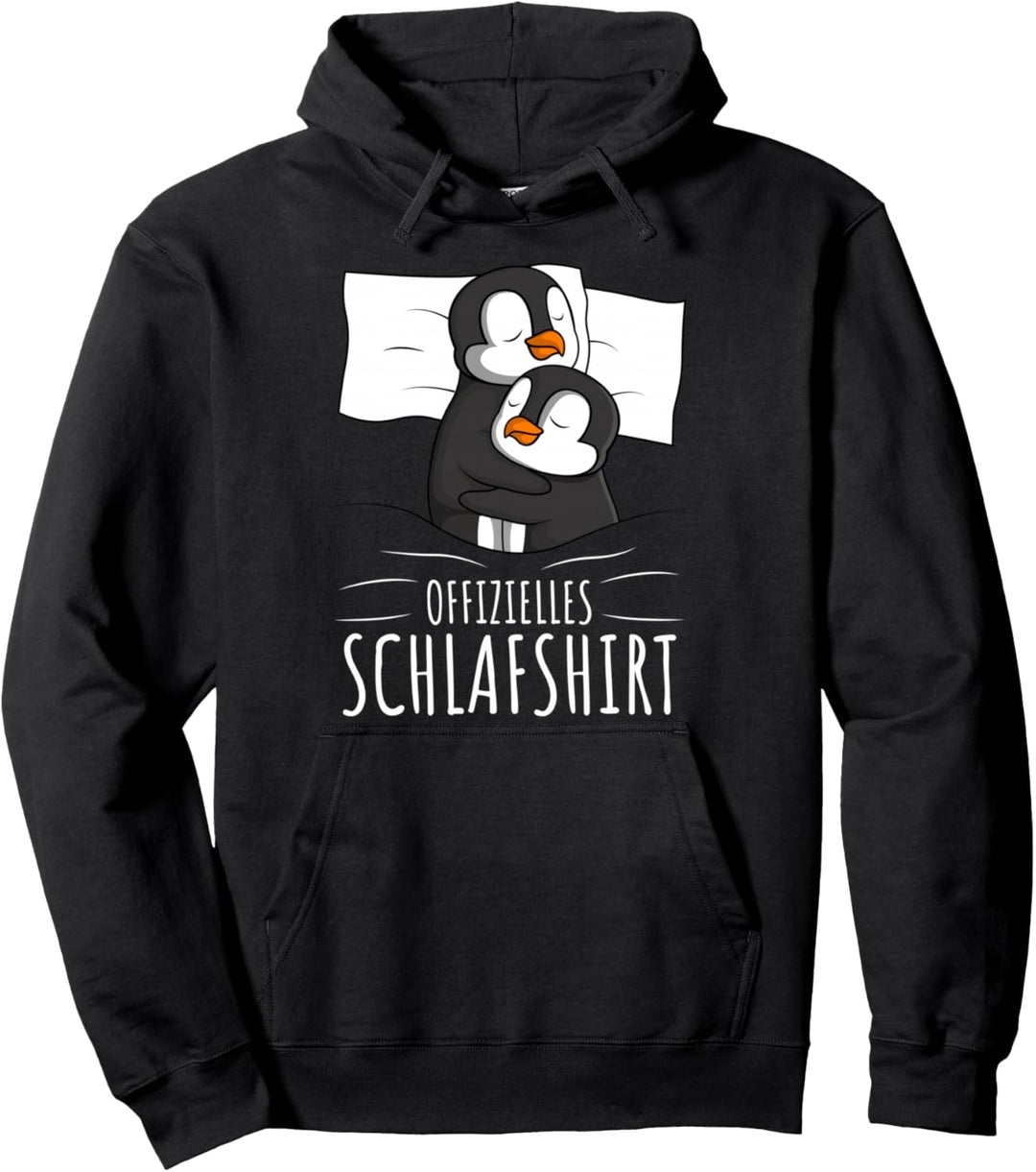 Offizielles Schlafshirt Pinguin Schlafanzug Penguin Pullover Hoodie