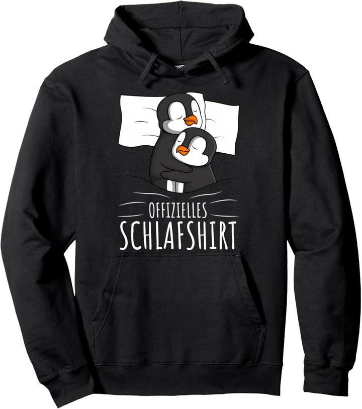 Offizielles Schlafshirt Pinguin Schlafanzug Penguin Pullover Hoodie