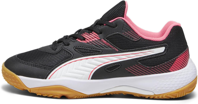 PUMA Unisex Solarflash Jr Ii Hallenturnschuh 37.5 EU Puma Black Fire Orchid Puma White Gum, 37.5 EU