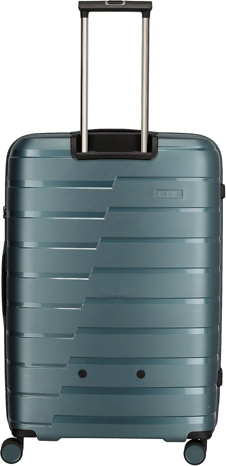 travelite 4-Rad Koffer L mit TSA Schloss, Gepäck Serie AIR BASE: Funktionaler Hartschalen Trolley im