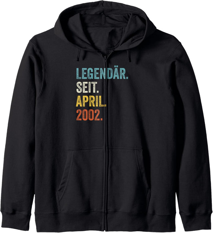 20 Jahre Legendär Seit April 2002 20. Geburtstag Kapuzenjacke