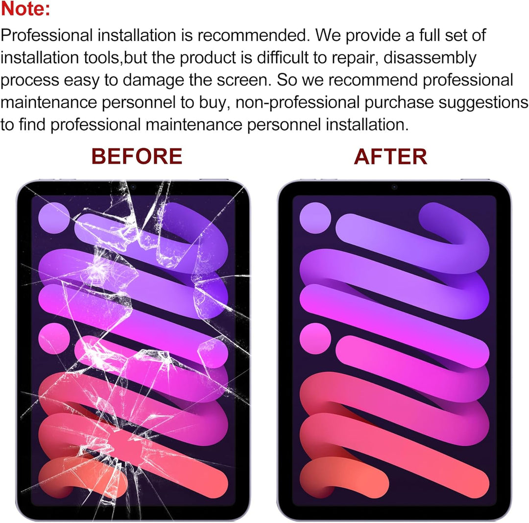 Neue Touchscreen Glas Digitizer Ersatz für iPad mini 6 A2567 A2568 A2569 Touchscreen Frontglasscheib