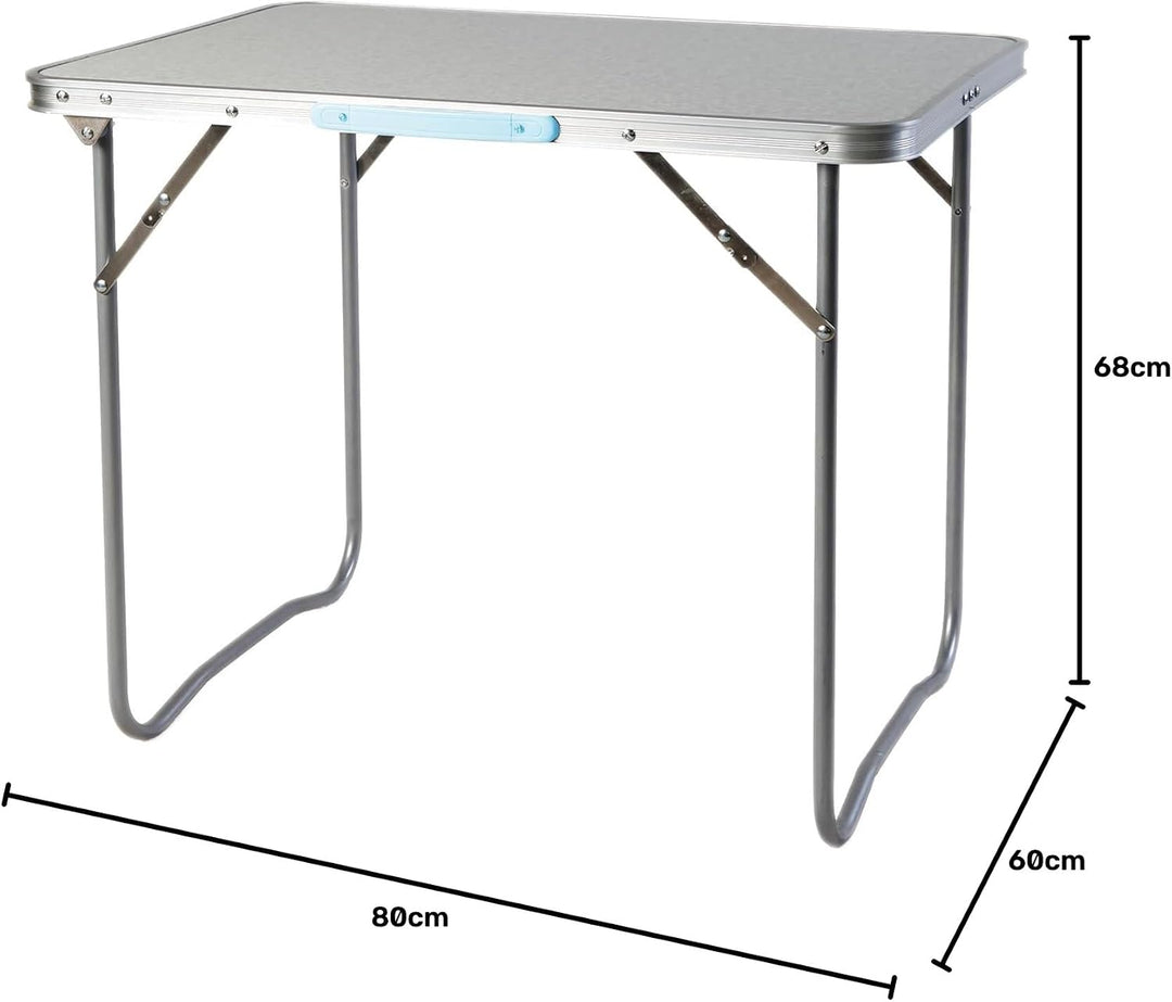 XL Aluminium Campingtisch schwarz oder weiss klappbar mit Tragegriff Alu Verschiedene Masse Weiss 80