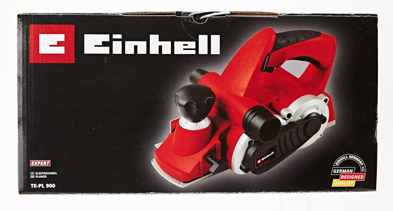 Einhell Elektrohobel TE-PL 900 (900 W, bis 3 mm Spantiefe, grosse Messerwelle, Fussplatte mit 3 V-Nu