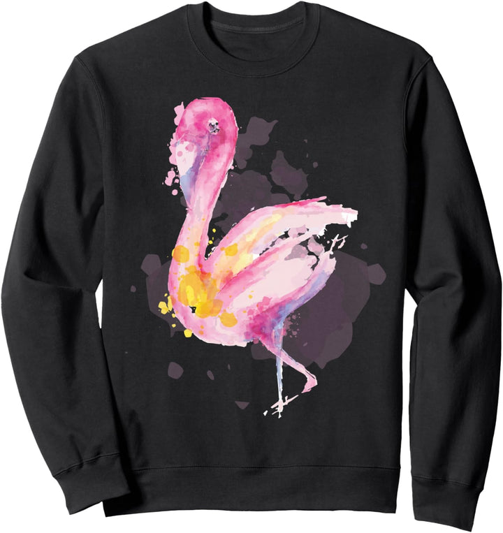 Kunstvoller rosa schöner Flamingo Sweatshirt