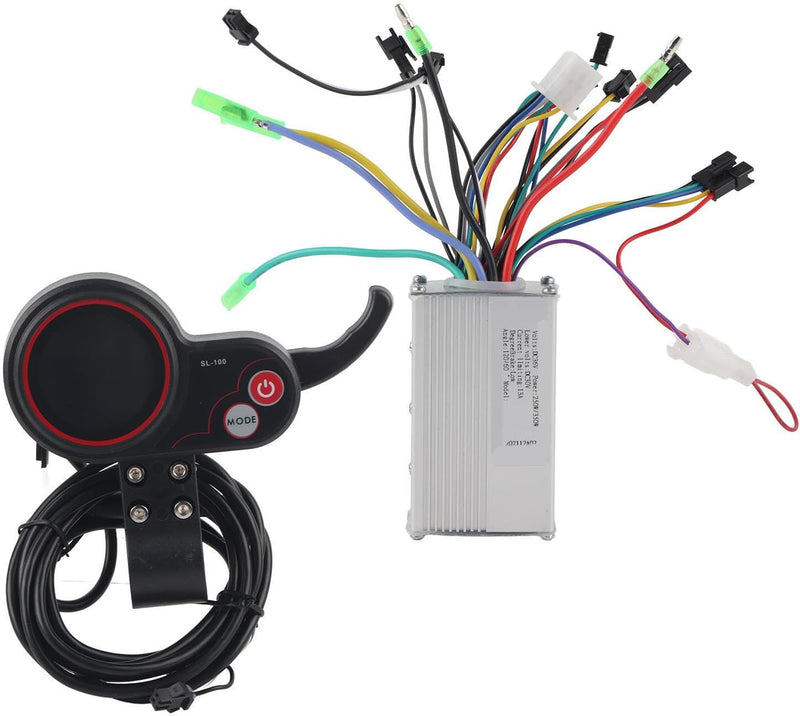 BuyWeek E-Bike-Controller, 250/350 W E-Bike-Controller, Scooter-Controller-Display mit Schalthebel f