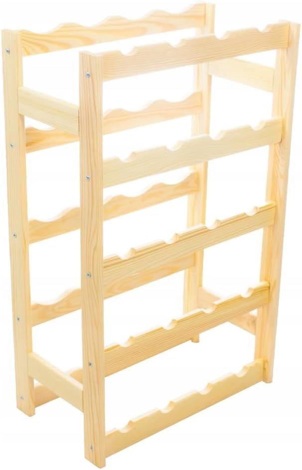 Weinregal Holz 20 Flaschen Natur 44x70x25 cm Wine Rack Regal Flaschenregal Weinflaschenregal Getränk