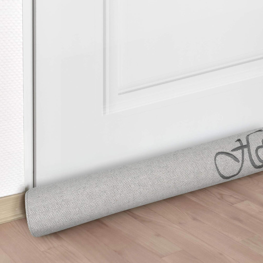 Beautissu 2er Set Zugluftstopper 120 cm lang Tuuli HO - Windstopper als Türvorleger, Haustür Rolle u