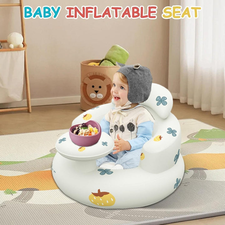 Aufblasbarer Stuhl für Baby | Aufblasbarer Baby-Bodensitz mit eingebauter Luftpumpe | Aufblasbarer S