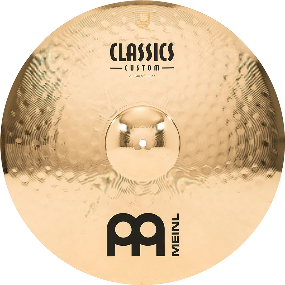 Meinl Cymbals Classics Custom Brilliant Powerful Ride 20 Zoll (Video) Schlagzeug Becken (50,80cm) B1