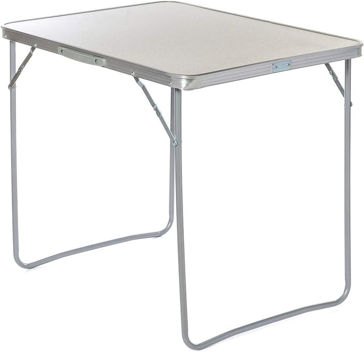 Klapptisch aus Aluminium, 80 cm x 60 cm, für Picknick, Camping, Party, Grillen, tragbare Outdoor-Tis