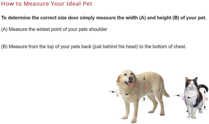 Ideal Pet Products Haustiertür, aus Aluminium, verstellbar für Fensterbreite von 83,8 cm bis 96,5 cm