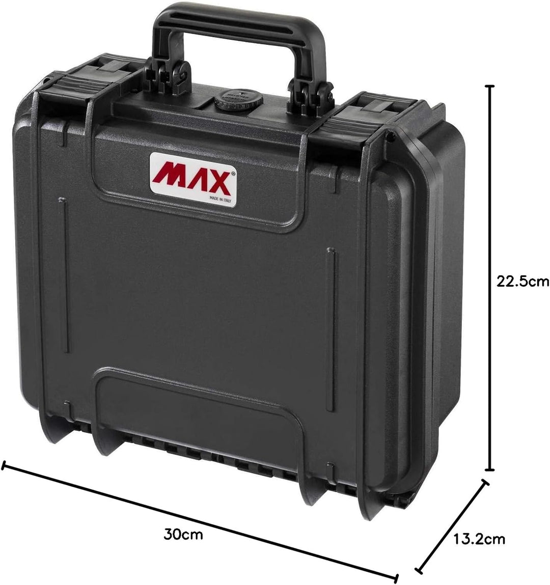 Max Watertight max300.079 Koffer, schwarz, wasserdicht MAX 300 Stück (300 x 225 x 132 mm) 300 x 225