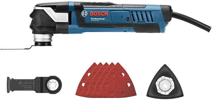 Bosch Professional GOP 40-30 Multi-Cutter, 400 W Motor, Starlock Schleifplatte AVZ 93 G, StarlockPlu