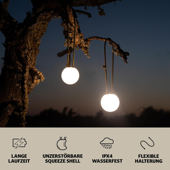 Campo Libre.® LENI I Campinglampe I flexible Outdoorlampe zum Aufhängen, Hinstellen und Montieren I