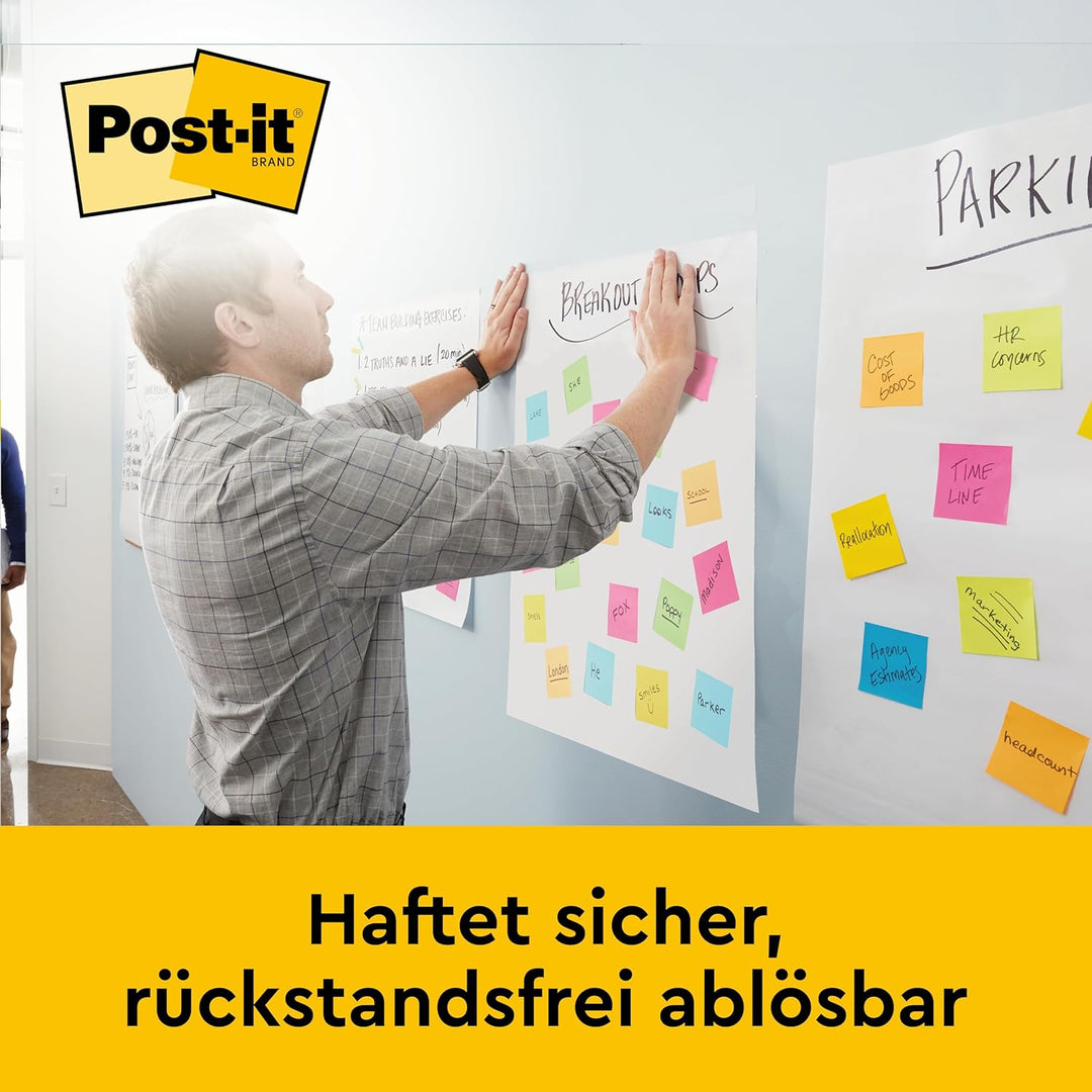 Post-it Super Sticky Self Stick Meeting Chart 559P-3 Weiss 635 mm x 762 mm Mehrwertpaket 2 x 559 (2