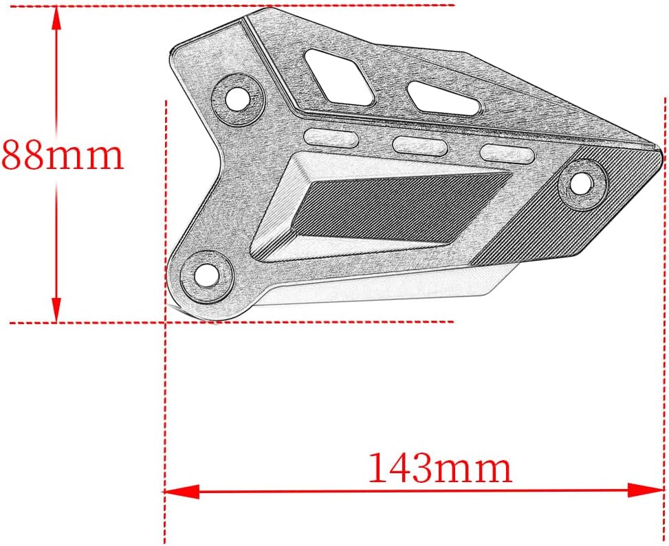 Modeer für Kawasaki Z900 2018-2023 Z900SE 2022-2023 Motorrad CNC Fussstütze Front Pedal Wing Bracket
