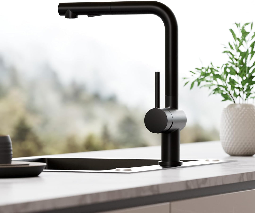 CECIPA Wasserhahn Küche, Küchenarmatur mit Brause Zwei Wasserstrahlarten, Einhebel Armatur Küche 360