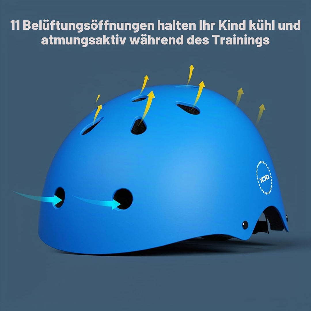 XJD Fahrradhelm für Kinder, Verstellbare Kinderhelm Skaterhelm Kinder Helm für Fahrrad Skateboard Sc