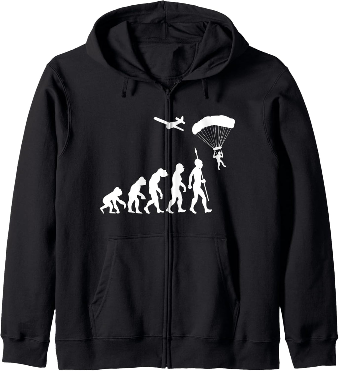 Evolution Skydiver Skydiving Fallschirmspringer Fun Sport Kapuzenjacke