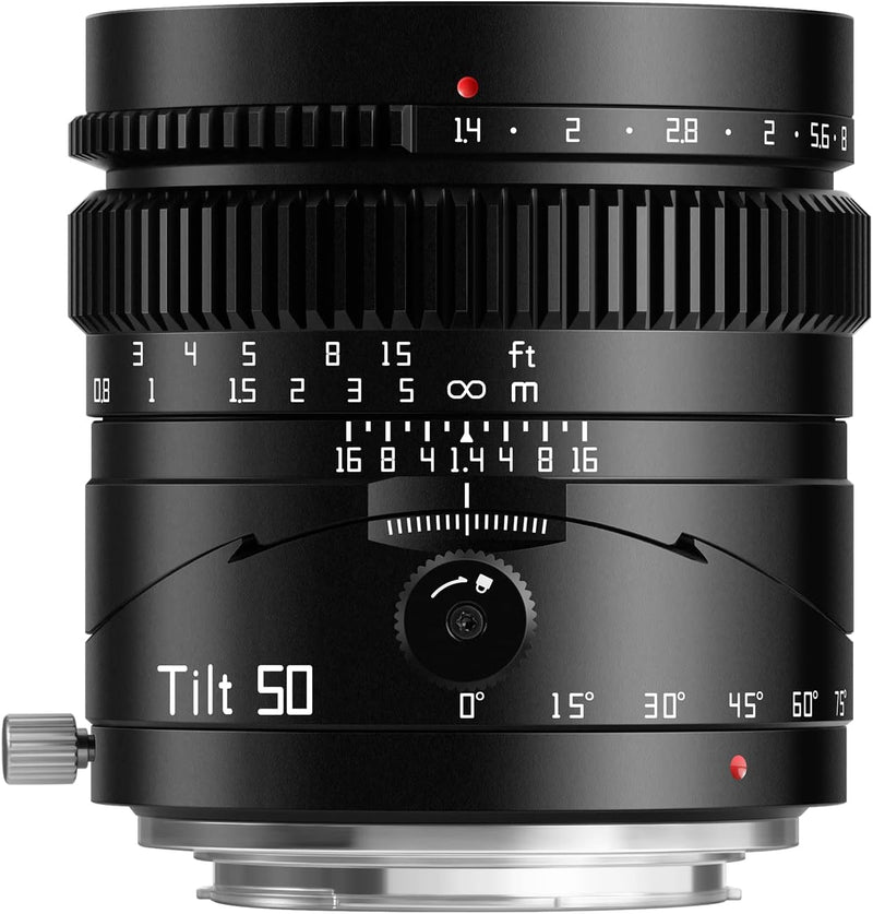 TTArtisan 50mm F1.4 Tilt Kamera Objektiv Vollrahmen Grosse Blende Manuelles Objektiv Miniatur Landsc