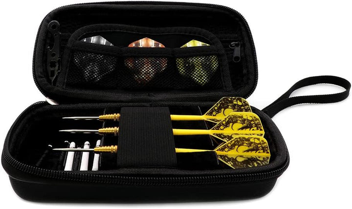CUESOUL Big Beast 90% 26g/27g Steel Tip Tungsten Dart Set mit Dart Case 26g CSBB-90Y26K6, 26g CSBB-9
