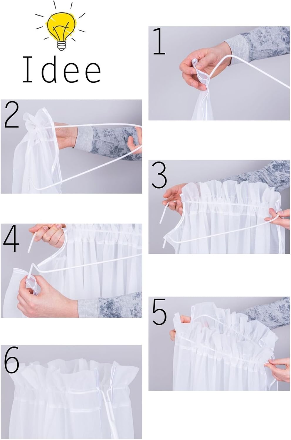 Amilian Baldachin für Babybett, Vollstoffhimmel 100% Baumwolle (Made in EU) Betthimmel für Baby Zimm