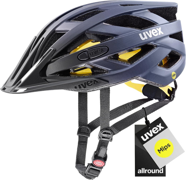 uvex Unisex – Erwachsene i-vo cc MIPS Fahrradhelm, Midnight - Silver mat, 56-60 cm Single, Single