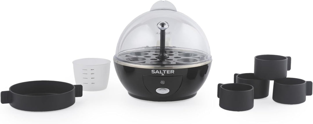 Salter Poach, Boil & Pop Eierkocher – 3-in-1 Omelett-Maker, gekochte oder pochierte Eier, Kapazität