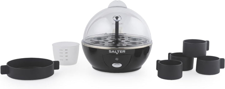 Salter Poach, Boil & Pop Eierkocher – 3-in-1 Omelett-Maker, gekochte oder pochierte Eier, Kapazität