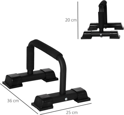 HOMCOM Liegestützgriffe 2er Set rutschfest Push Up Griffe Push up Bars Parallettes Liegestützen für