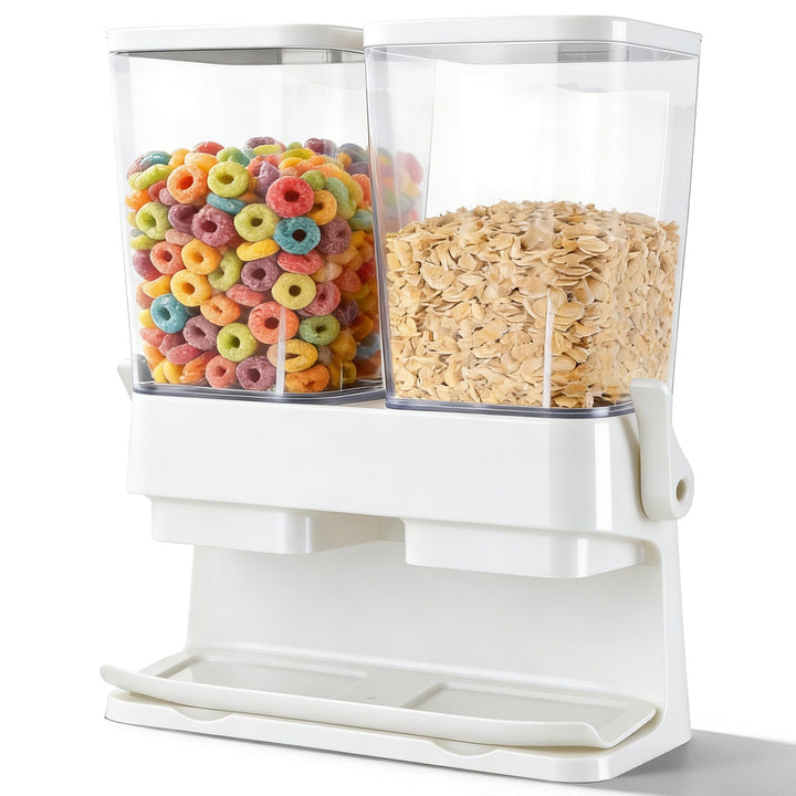 Sinceroduct Müslispender 2er Pack, Cereal Dispenser 3L Grosse luftdichte Müsli-Speicherkisten, Cornf