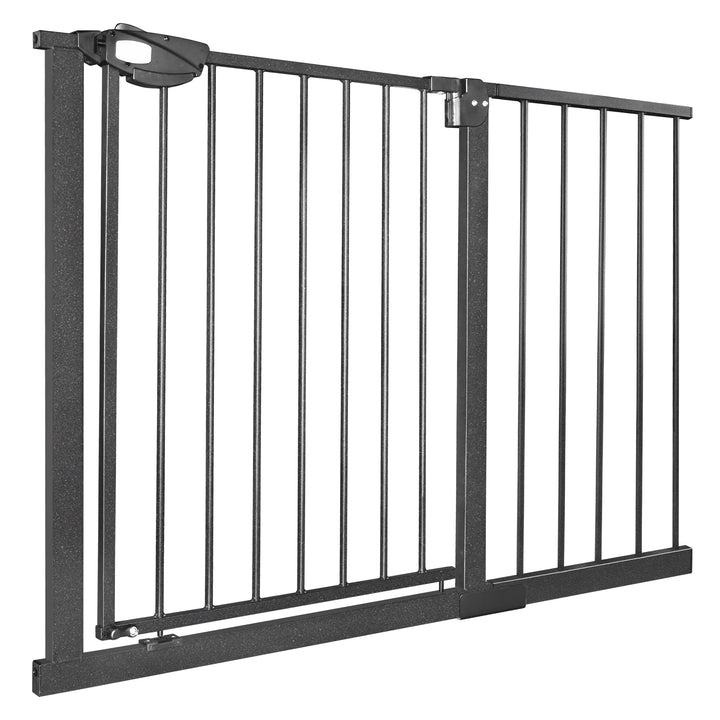 XMTECH Türschutzgitter Ohne Bohren Treppengitter für Kinder 105-115cm breit，Auto-Close Baby Türgitte