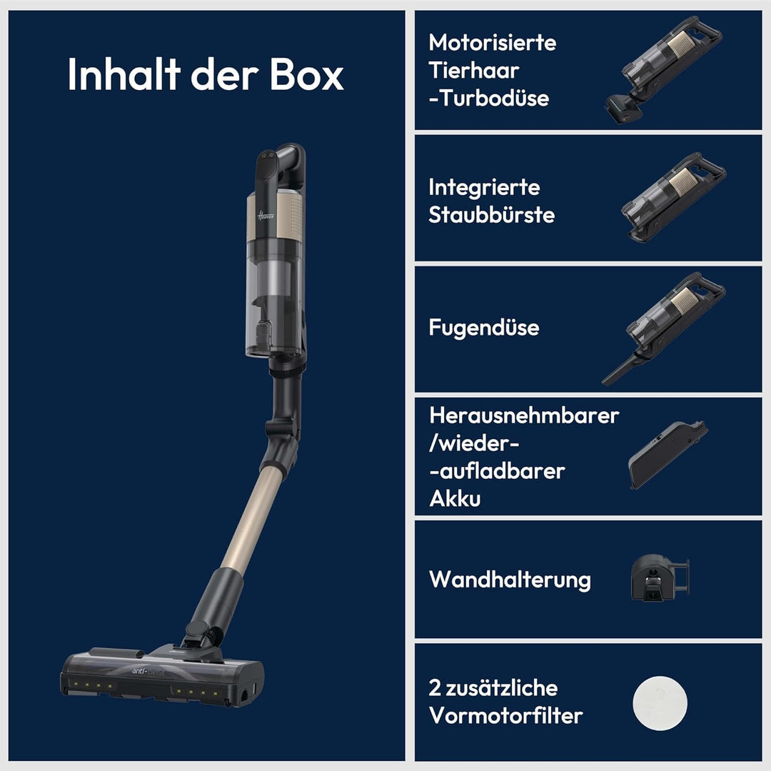 Hoover Akku-Staubsauger kabellos HF3 CORE Pet Flexi mit flexiblem Rohr, Handstaubsauger max. 60min L