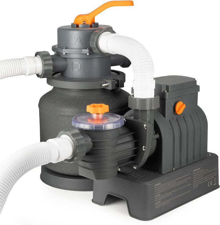 COIL Pool-Filterpumpe, Sandpumpe, Sandfilter für schwimmbäder, Filterpumpe, Sandbehälter: 12 kg, 6-W