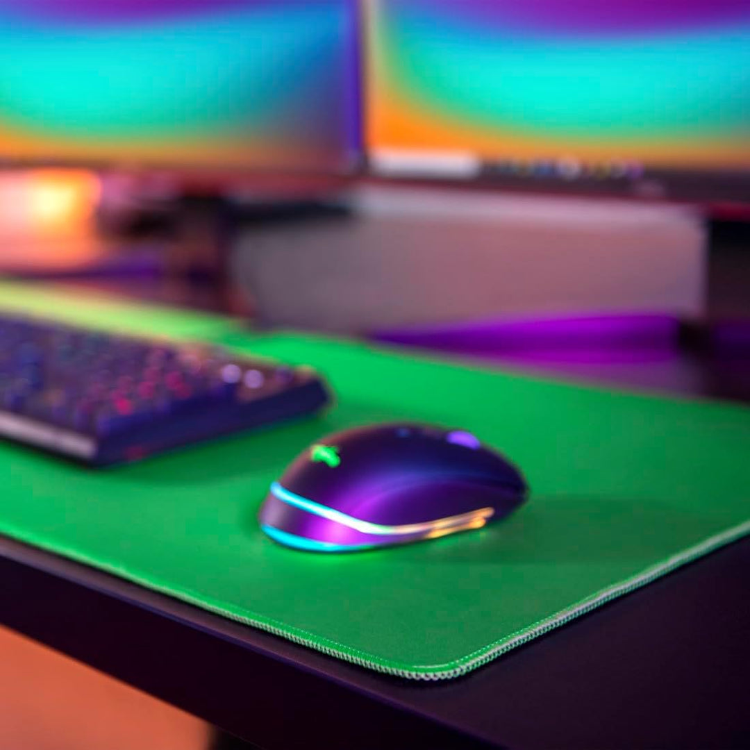 uRage Gaming-Mauspad “Greenscreen 250 Desk-Mat”, Grün, Anti-Rutsch-Beschichtung, Naturgummi, für Tas