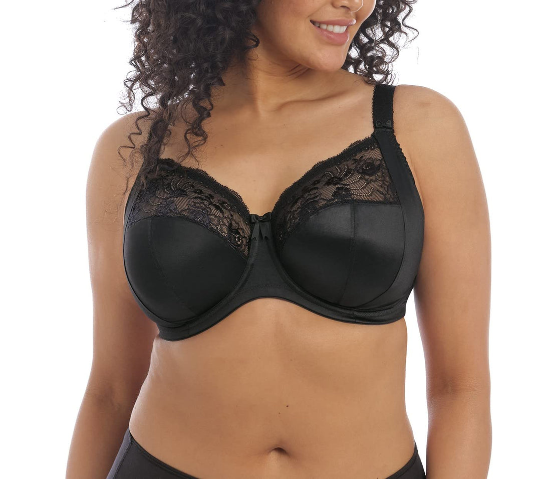 ELOMI Damen Cate Full Coverage Underwire Bra Vollschalen BH, Undurchsichtige 32JJ Schwarz, 32JJ Schw