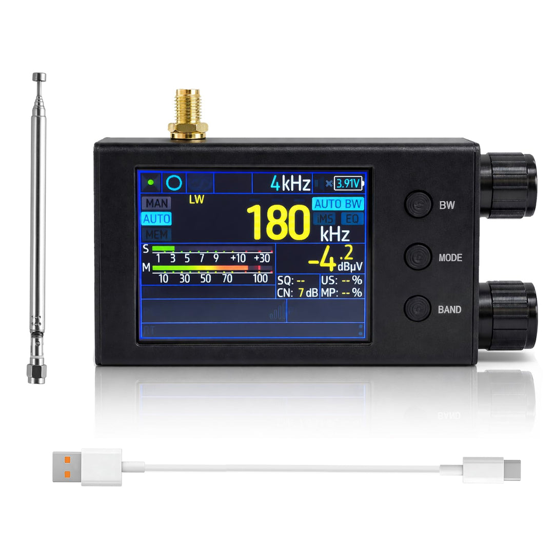 AURSINC TEF6686 Pocket Mini Radio V2.2, Shortwave Radio Receiver with RDS, 2.8-Inch Touchscreen Colo