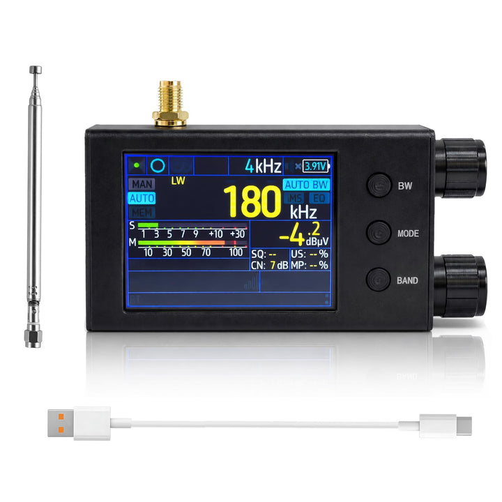 AURSINC TEF6686 Pocket Mini Radio V2.2, Shortwave Radio Receiver with RDS, 2.8-Inch Touchscreen Colo