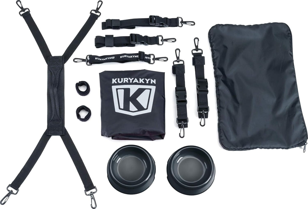 Kuryakyn 5288 Grand Pet Palace Transportbox für Hunde/Katzen, tragbar, wetterfest, für Gepäckträger