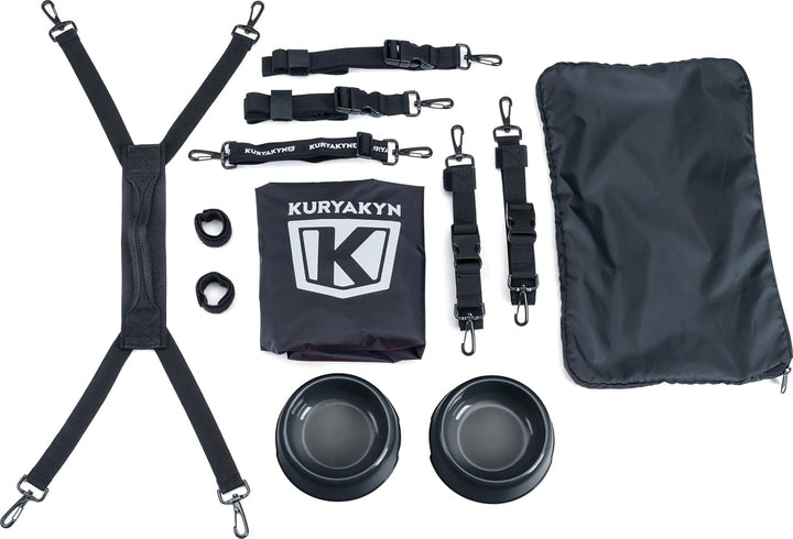 Kuryakyn 5288 Grand Pet Palace Transportbox für Hunde/Katzen, tragbar, wetterfest, für Gepäckträger