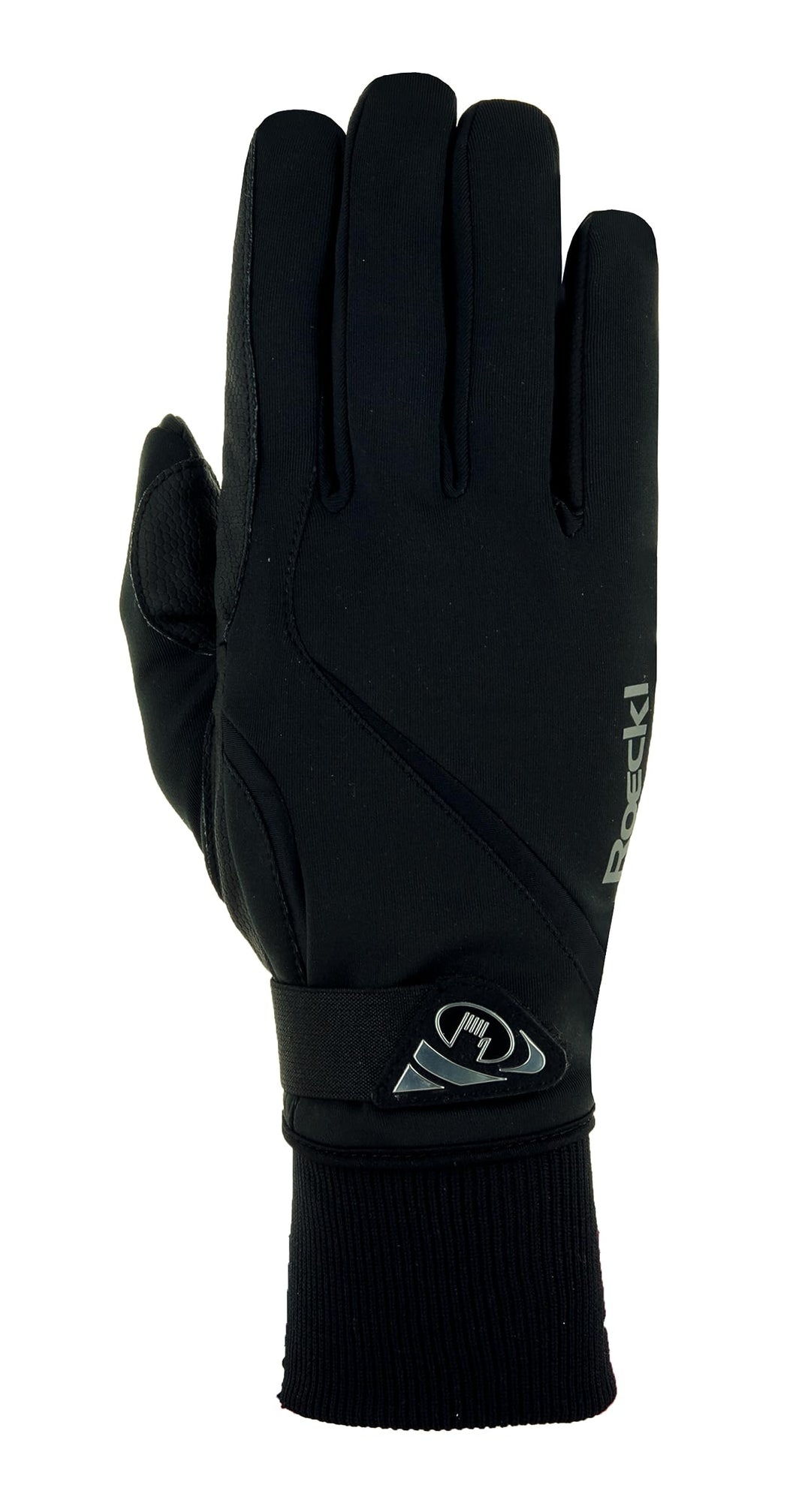 Roeckl Sports Reithandschuh WISMAR, Turnier Winter Handschuh, 2 Farben, Grösse 6-11 Schwarz 7, Schwa