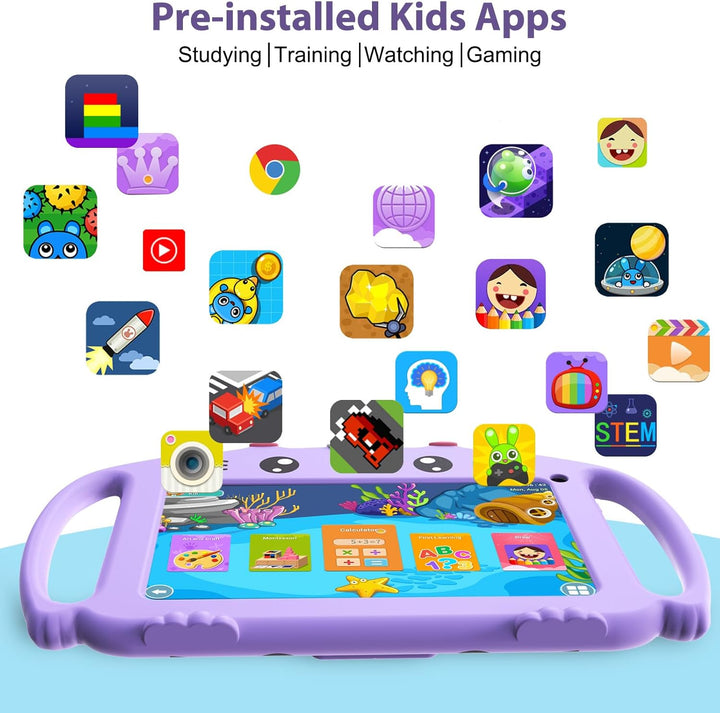 Kids Tablet für Kinder 7 Zoll Kinder Tablet Android mit WiFi 32GB ROM Dual Kamera Elterliche Kontrol