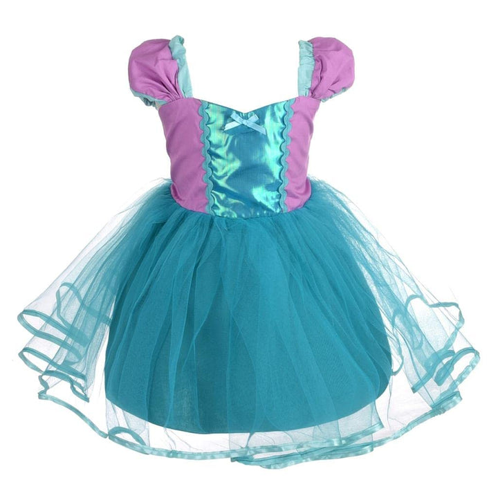 Lito Angels Mädchen Prinzessin Schneewittchen Cinderella Meerjungfrau Rapunzel Kleid Kostüm Weihnach